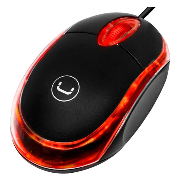 MOUSE UNNO TEKNO TRANS USB WITH LED LIGHTS MS6501BK