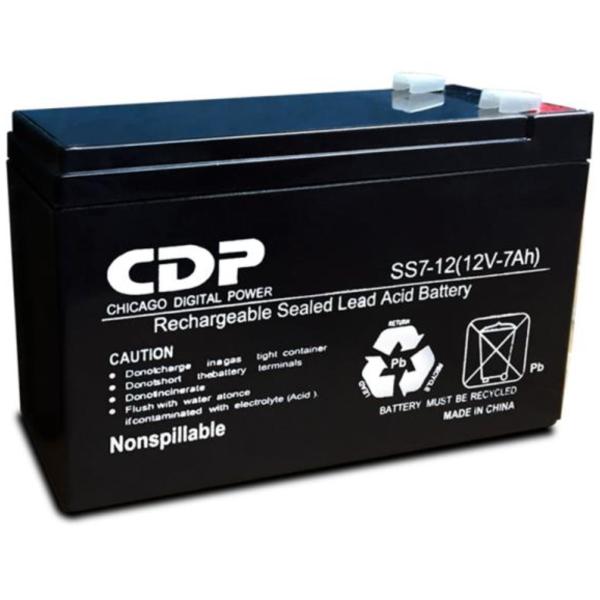 ACUMULADOR CDP SLB12-7.0 PARA UPS, BATERÍA SELLADA, 12V, 7.0AH, DISEÑO COMPACTO Y LIBRE DE MANTENIMIENTO.