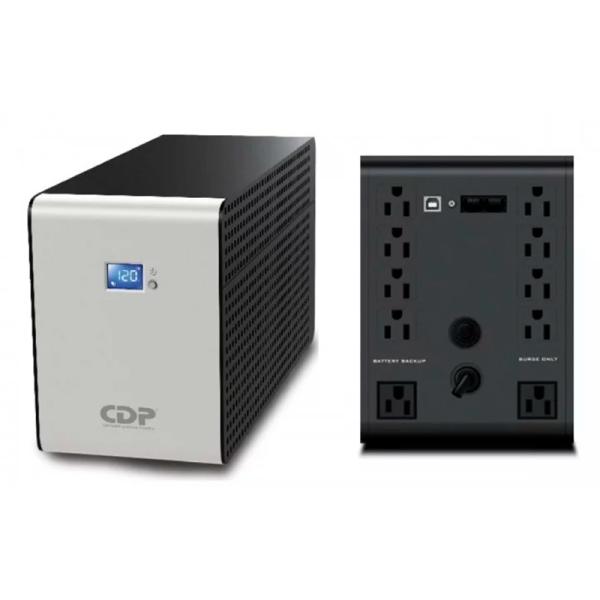 UPS CDP R-SMART1010 1000VA/500W, 120V, SMART, PANTALLA LCD, 8 SALIDAS, REGULACIÓN AVR.