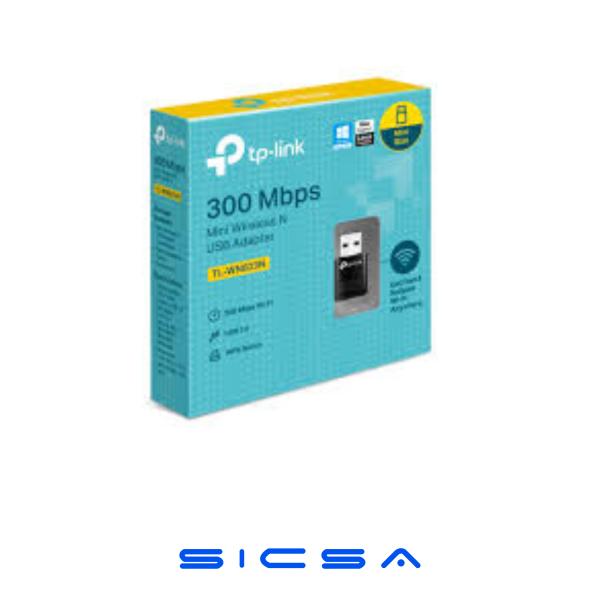 ADAPTADOR TP LINK USB INALAMBRICO TL-WN823N MINI SIZE