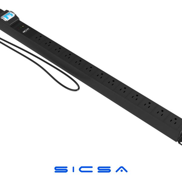 REGLETA PDU DE 12 TOMAS 125V/15A NEMA 5-15 NEXXT (NPD-10U12N15A)