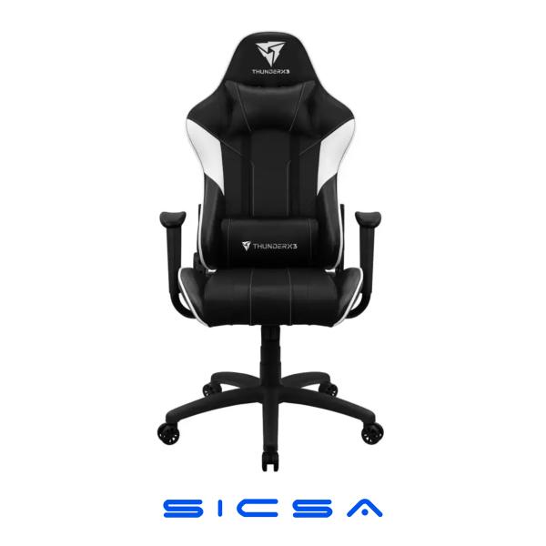 SILLA THUNDERX3 EC3-BLACK-WHITE (STEEL BASE) TEGC-2027101.25