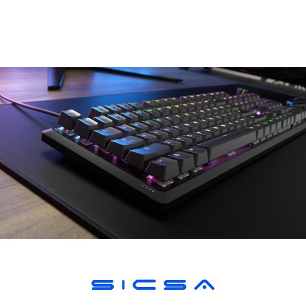 TECLADO GAMING RGB CORSAIR K70 CORE MECÁNICO ALÁMBRICO USB INGLÉS CH-910971E-SP NEGRO