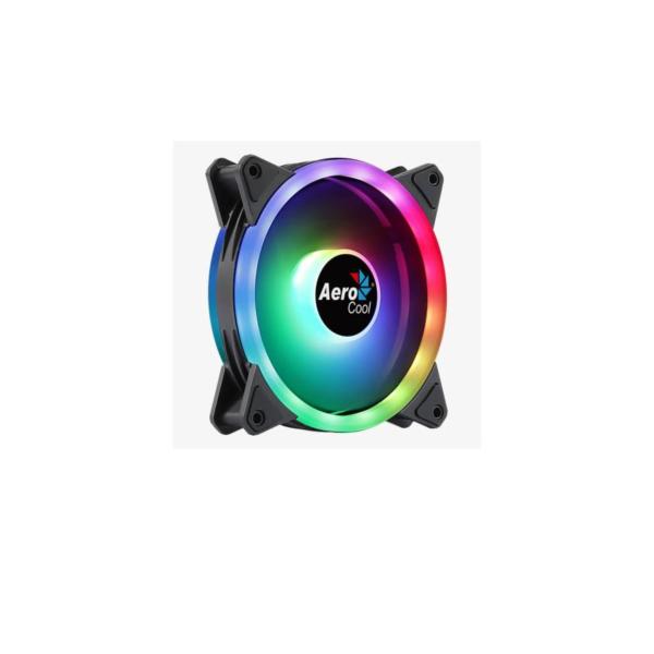 ABANICO AEROCOOL DUO 12 ARGB 1X12CM ACF3-DU10217.11 NEGRO