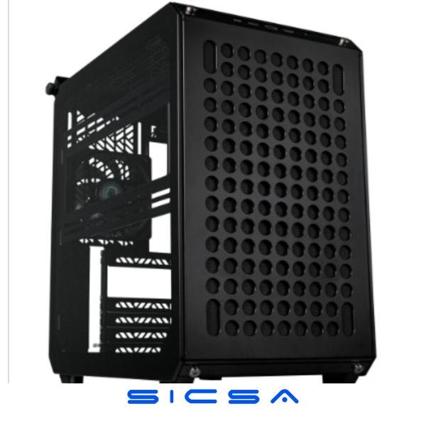CASE COOLER MASTER QUBE 500 FLATPACK EDITION MID TOWER VENTILADOR 1 DE 120MM CON VIDRIO Y MALLA LATERAL Q500-KGNN-S00 NEGRO
