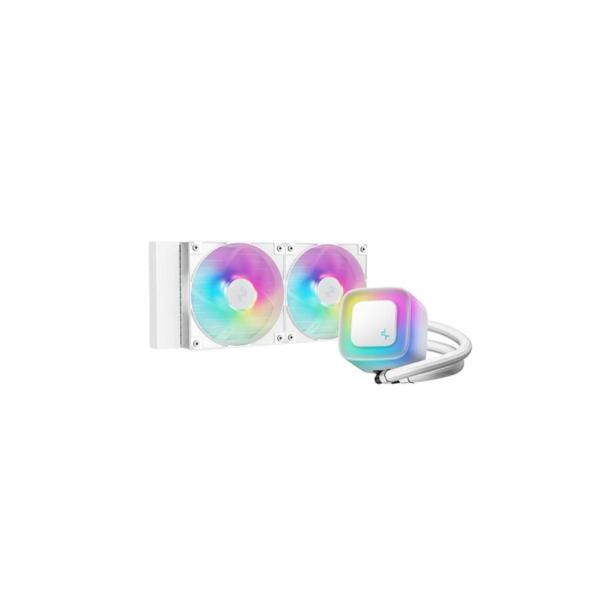 ENFRIAMIENTO LIQUIDO RGB DEEPCOOL LE240 WH V2 AIO 240MM R-LE240-WHAMMN-G-2 BLANCO