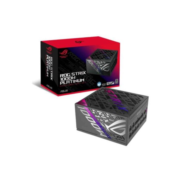 FUENTE DE PODER ASUS ROG STRIX 1000W PLATINUM FULL MODULAR ATX ROG-STRIX-1000P-GAMING 90YE00W1-B0AA00 NEGRO