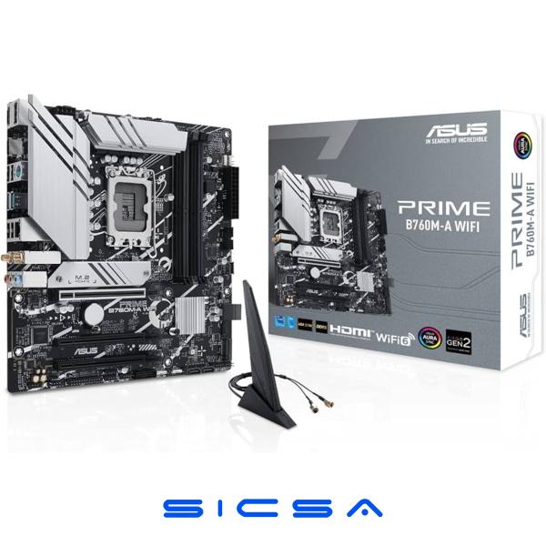 TARJETA MADRE ASUS PRIME B760M-LK LGA1700 M-ATX DDR5 90MB1EK0-M0EAY0 NEGRO / BLANCO