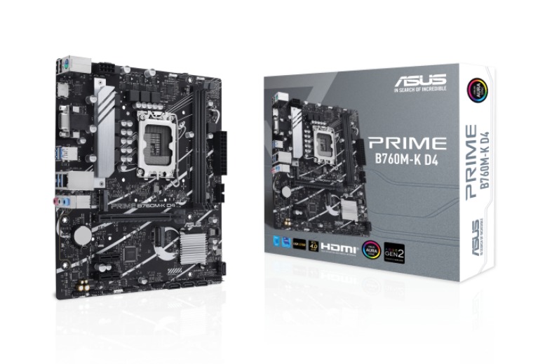 TARJETA MADRE ASUS PRIME B760M-LK LGA1700 M-ATX DDR5 90MB1EK0-M0EAY0 NEGRO / BLANCO