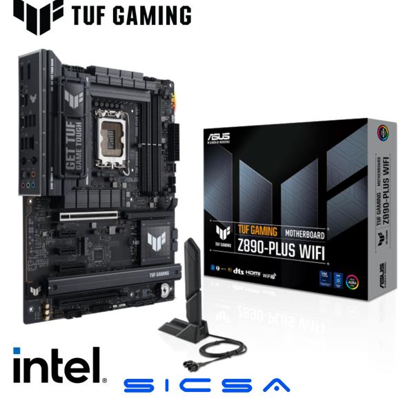 TARJETA MADRE ATX ASUS TUF GAMING Z890-PLUS WIFI DDR5 LGA 1851 90MB1IQ0-M0EAY0 NEGRO