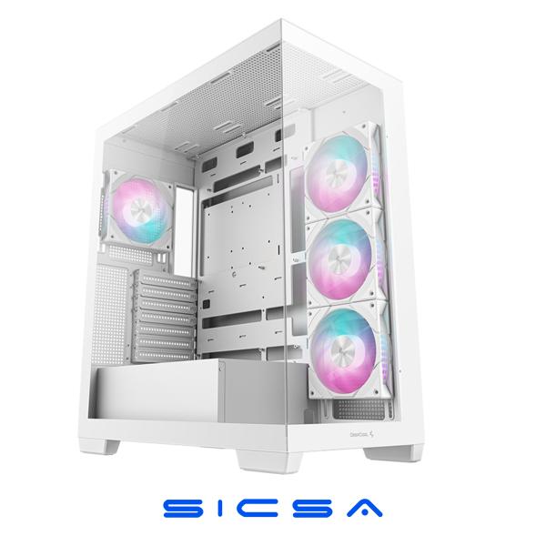 CASE GAMING DEEPCOOL CG580 ATX TEMPLADO R-CG580-BKNDA0-G-1 BLANCO