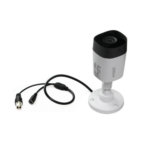 CÁMARA DAHUA BULLET 1080P, AUDIO, 2.8 MM, SMART IR 20M, PLÁSTICA, IP67, DAHUA DH-HAC-B1A21N-U-A