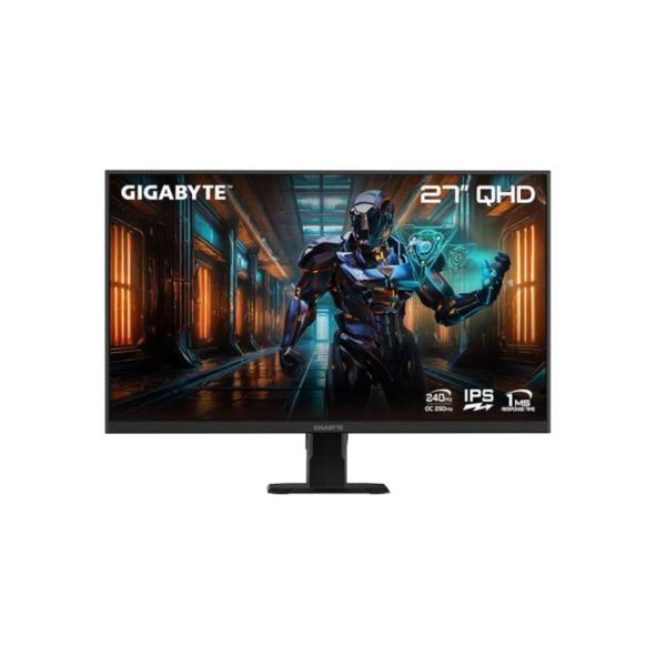 MONITOR GIGABYTE PLANO 27 GS27Q-X 2560 X 1440 IPS 240HZ FREESYNC PREMIUM HDMI DISPLAYPORT NEGRO