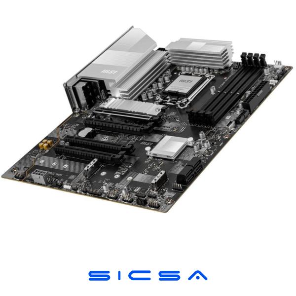 TARJETA MADRE ATX MSI PRO Z890-S WIFI LGA1851 ATX DDR5 911-7E54-001 NEGRO / BLANCO