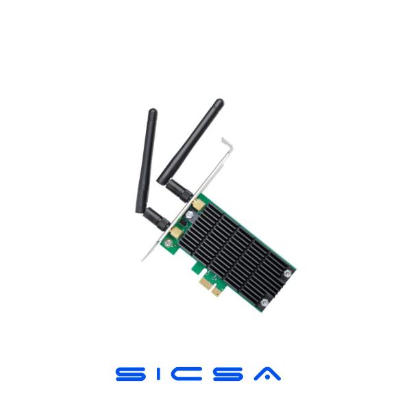 TARJETA DE RED TP LINK ARCHER T4E PCI-E WI-FI 5 DUAL BAND AC1200 2.4 GHZ 5 GHZ NEGRO