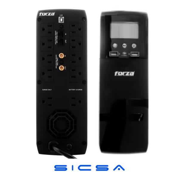 UPS SMART 10 SALIDAS XG 1200VA/720W 120V FORZA XG-1201LCD