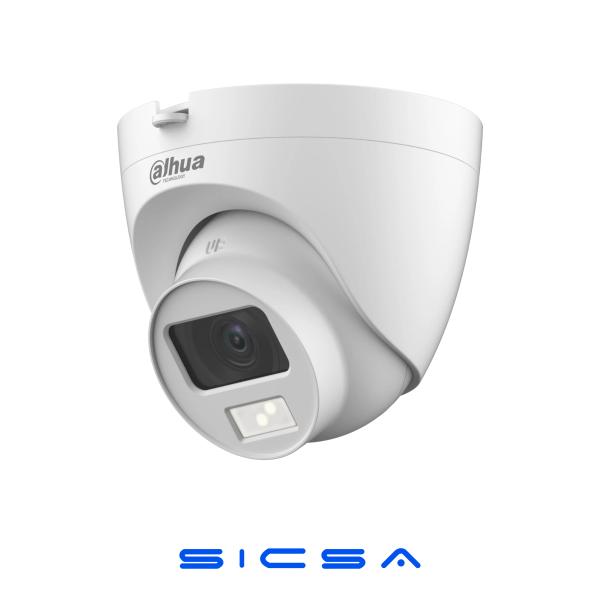 CÁMARA DOMO, 1080P, AUDIO, SMART DUAL LIGHT, 20M, 2.8 MM, PLAST, IP67 DH-HAC-HDW1200CLQN-IL-A