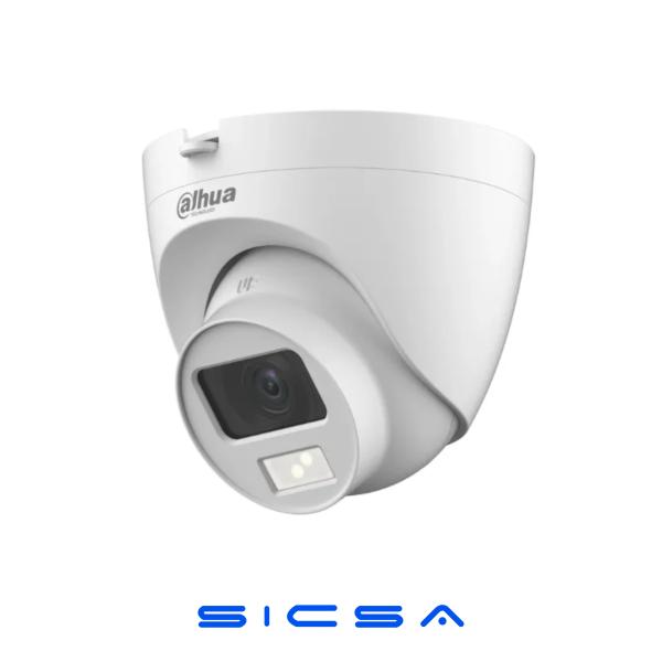 CÁMARA DOMO, FULL COLOR, 5MPX, AUDIO, 2.8MM, LED 20MTS, IP67 DH-HAC-HDW1509TN-A-LED