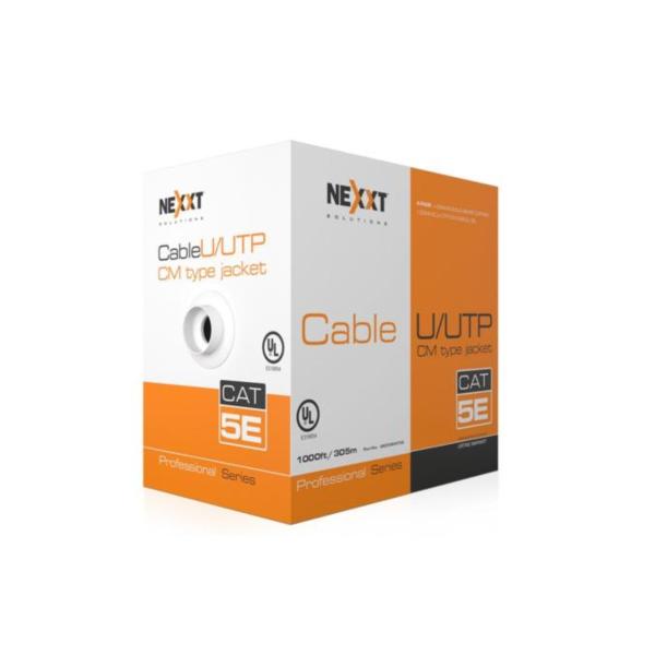 CABLE DE RED UTP CAT5E 25AWG CM GRIS CAJA NEXXT (AB355NXT31)