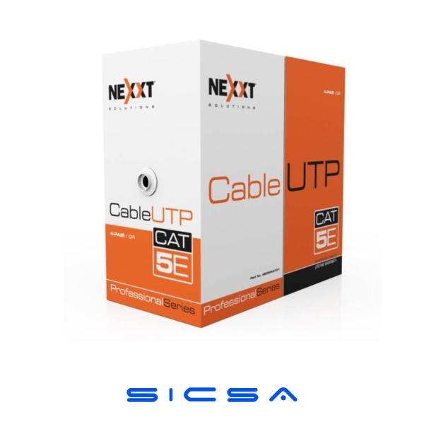 CABLE DE RED UTP CAT5E 25AWG CM AZUL CAJA NEXXT (AB355NXT32)