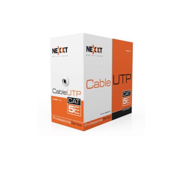 CABLE DE RED UTP CAT5E 25AWG CM AZUL CAJA NEXXT (AB355NXT32)