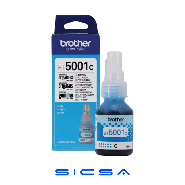 TINTA BROTHER BT5001C INKJET COLOR CIAN