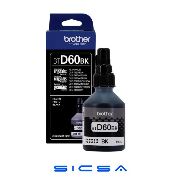 TINTA BROTHER BTD60BK INKJET COLOR NEGRO