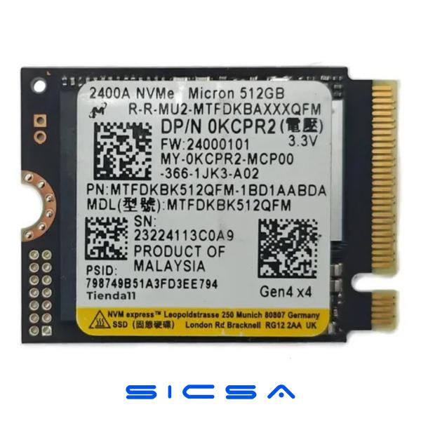 HD INTERNO 512GB M2 2230 PCI ENSAMBLE