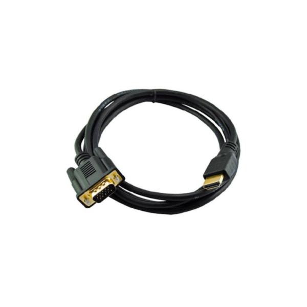 CABLE EZCOOL HDMI TO VGA 10FT/3.0M BLACK