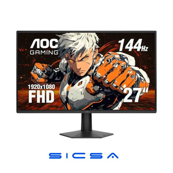 MONITOR AOC 27G50F 27" PLANA FULL HD 1920 X 1080 144 HZ LCD HDMI / DISPLAYPORT / G-SYNC COMPATIBLE / FREESYNC NEGRO