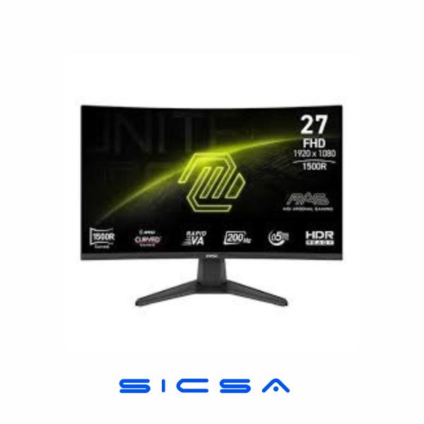 MONITOR MSI MAG 276CF E20 27" CURVO 1920 X 1080 200 HZ ANTI-GLARE HDMI Y DP 9S6-3CE11M-026