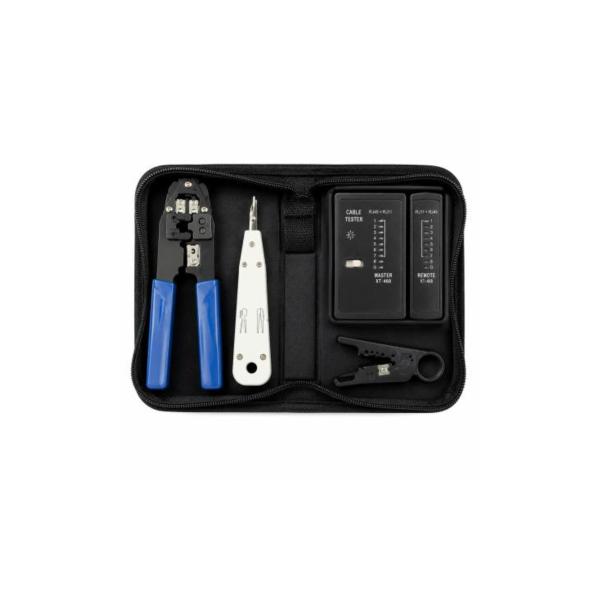 KIT DE HERRAMIENTRAS PARA INSTALACION DE RED 4 PIREZAS SPROTEK STK-7909