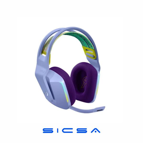 HEADSET GAMING RGB LOGITECH G733 INALÁMBRICO LIGHTSPEED USB-A 981-000889 LILA