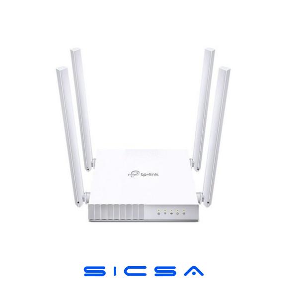 ROUTER TP LINK ARCHER C64 2.4 GHZ 5 GHZ AC1200 MU MIMO GIGABIT PUERTOS LAN / WAN NEGRO