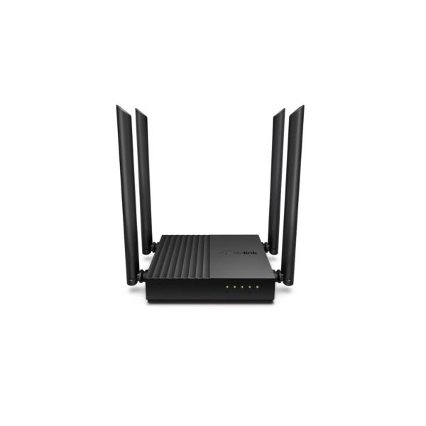 ROUTER TP LINK ARCHER C64 2.4 GHZ 5 GHZ AC1200 MU MIMO GIGABIT PUERTOS LAN / WAN NEGRO