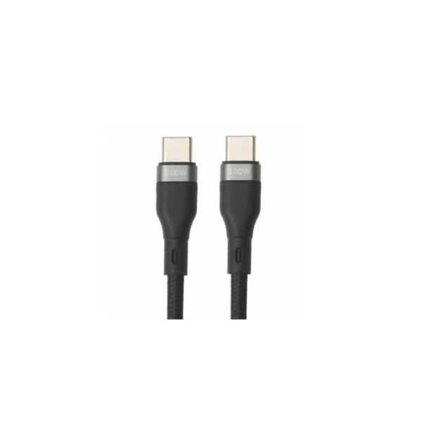 CABLE NOVA FAD32131002C USB-C A USB-C 100W 3M NYLON CARGA ULTRA RAPIDA NEGRO