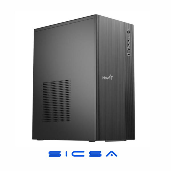 CASE NOVA MZ-580B SIN VENTILACIÓN INCLUIDA CON FUENTE DE PODER 600W E010-171 NEGRO