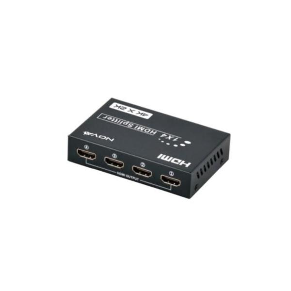 SPLITTER NOVA FAA38214001C DE 4 PUERTOS HDMI 4K@30HZ NEGRO