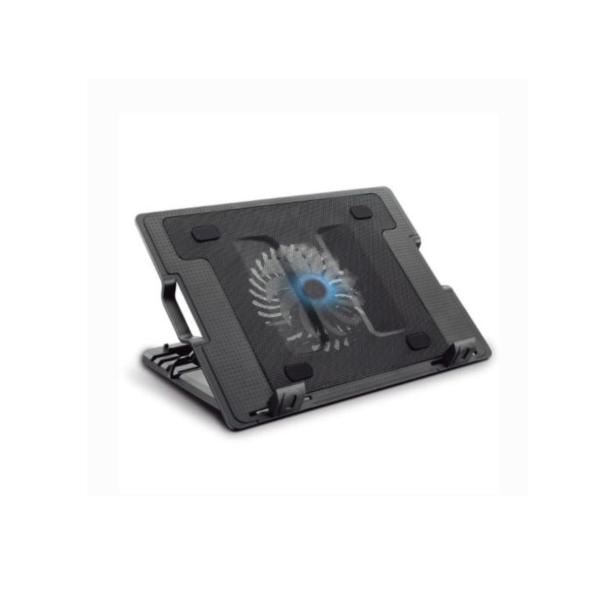 BASE ENFRIADORA PARA LAPTOP NOVA FHC78800002C COMPATIBILIDAD 15.6" / 2 PUERTOS USB CON VENTILADOR DE 125MM NEGRO