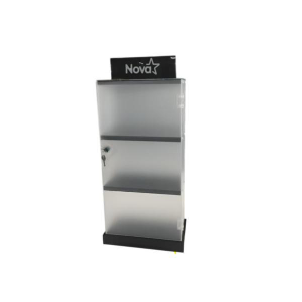 DISPLAY NOVA DE ACRILICO 320 X 170 X 600 MM CON LOGO NOVA IMPRESO FD321760001C1C NEGRO