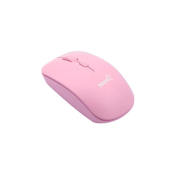 MOUSE NOVA MAH13400002C INALAMBRICO 800/1200/1600 DPI ROSADO